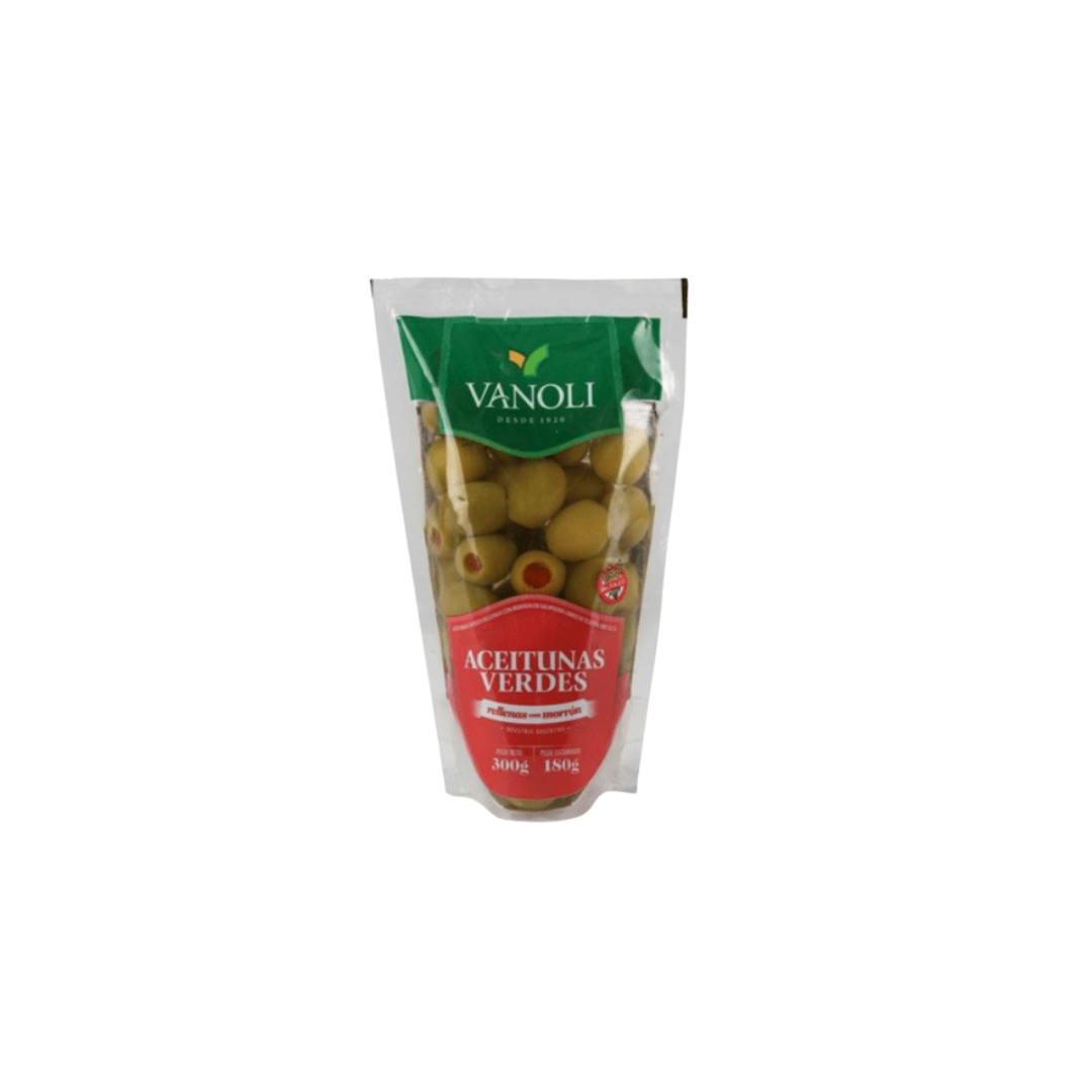 ACEITUNA VERDE RELLENA VANOLI DOYPACK X300G