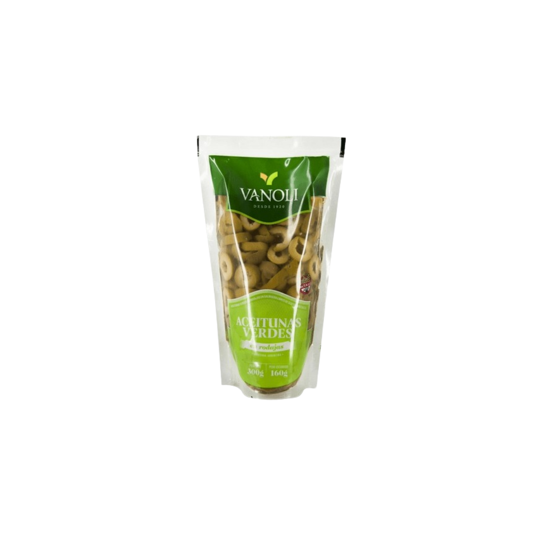 ACEITUNA VERDE RODAJA VANOLI DOYPACK X300G
