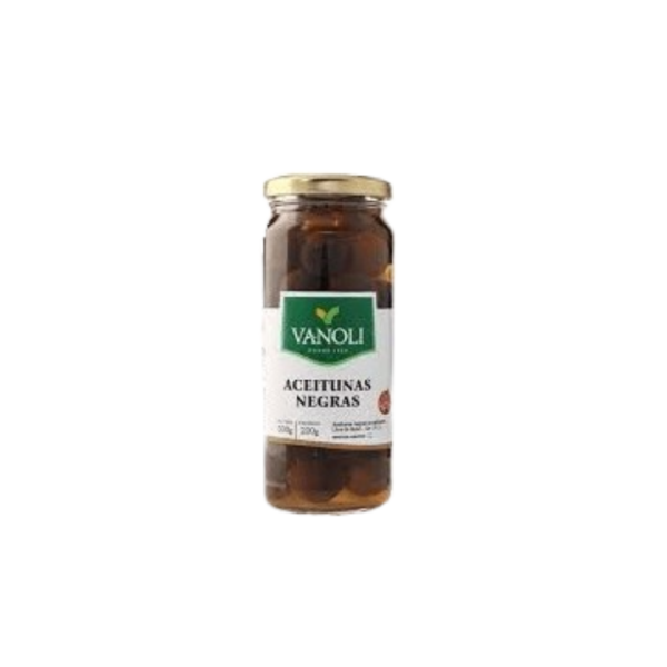 ACEITUNAS NEGRA VANOLI FRASCO X330G