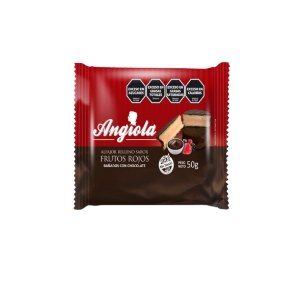 ALFAJOR DE FRUTOS ROJOS BAÑADOS X50G 12UNID