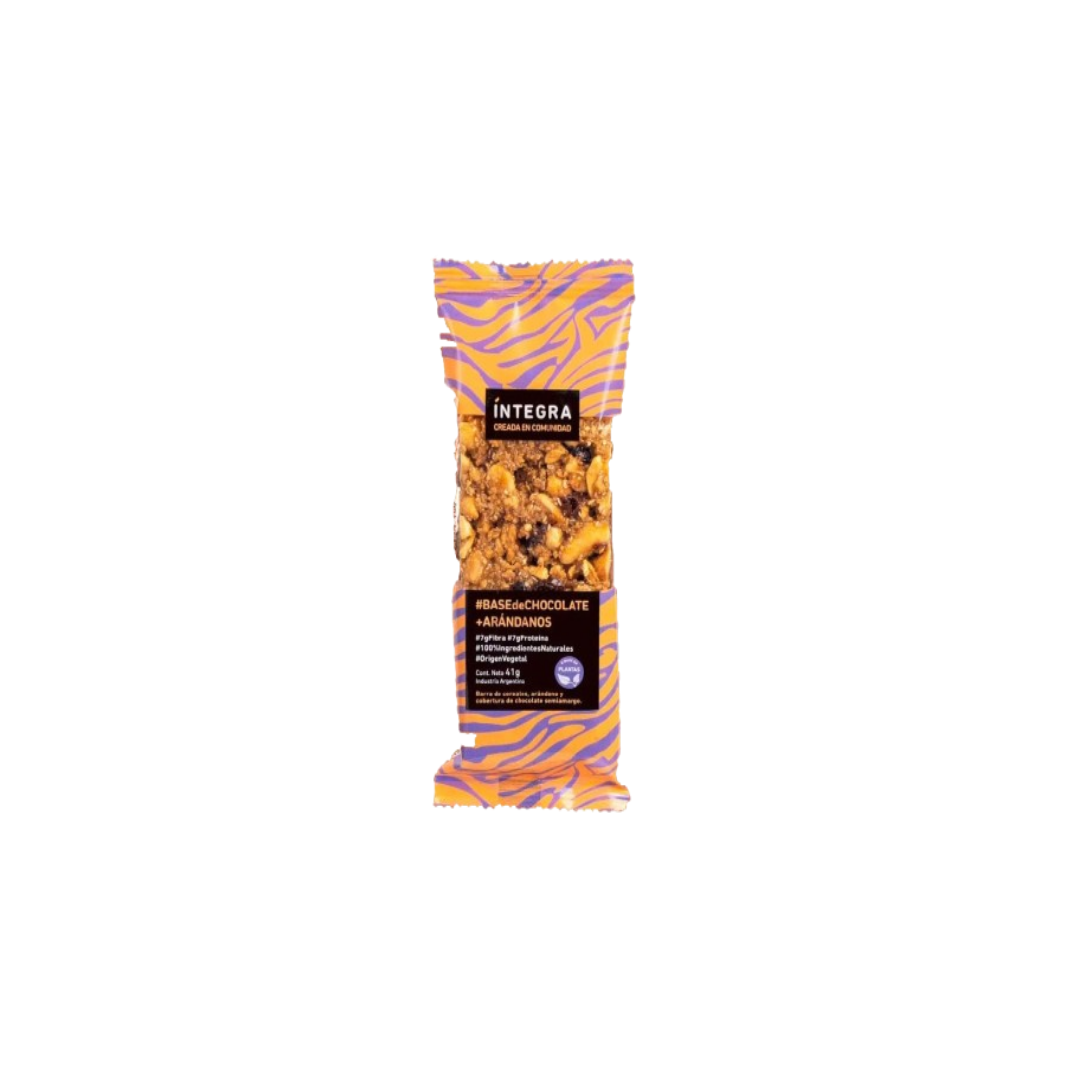 BARRITA BASE CHOCOLATE, MANI Y ARANDANO X41G