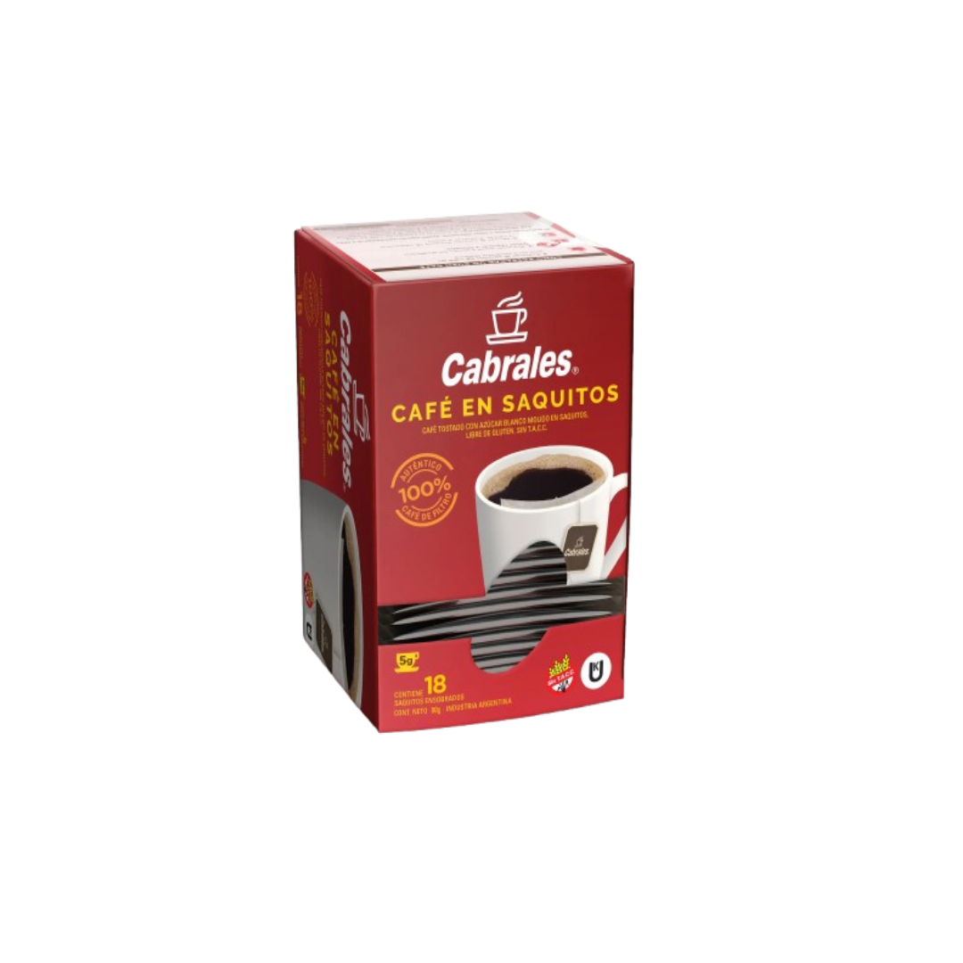 CAFE EN SAQUITOS X18SAQ