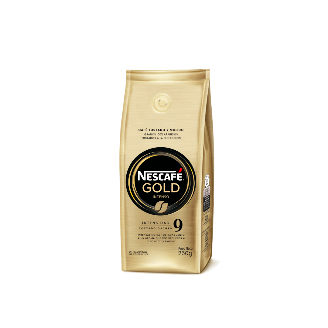 CAFE TOSTADO MOLIDO INTENSO NESCAFE GOLD X250G