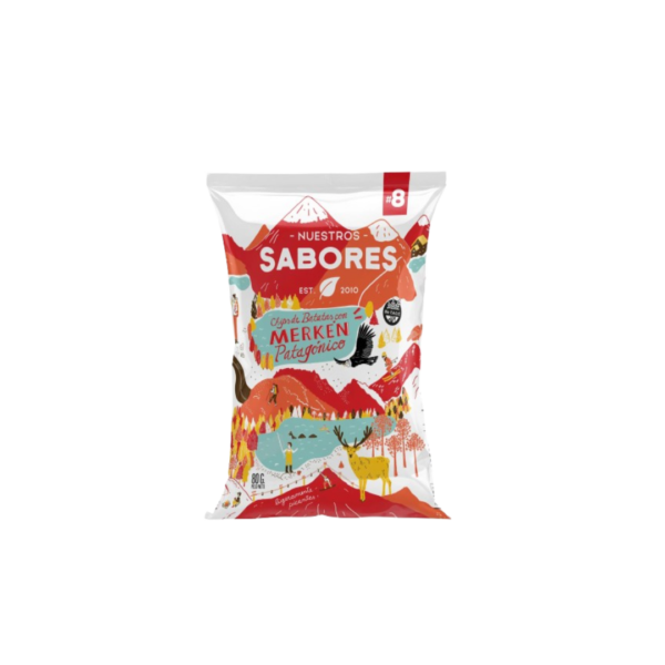 CHIPS DE BATATAS CON MERKEN X80G