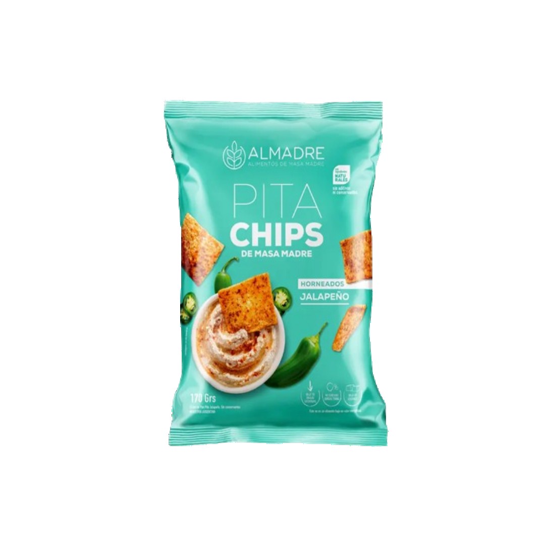 CHIPS DE MASA MADRE JALAPEÑO X170GRS