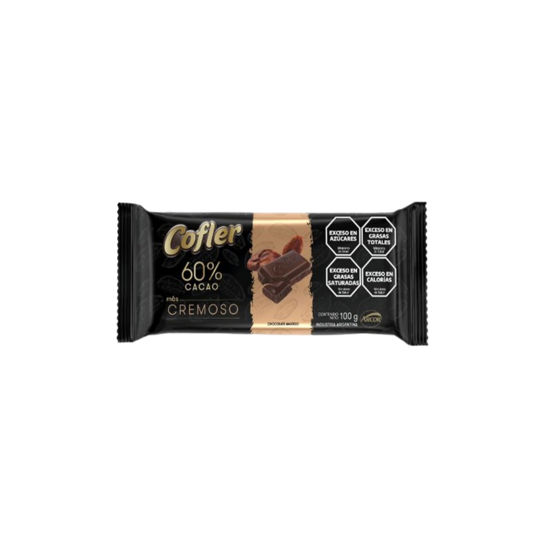 CHOCOLATE 60% CACAO CREMOSO X100G