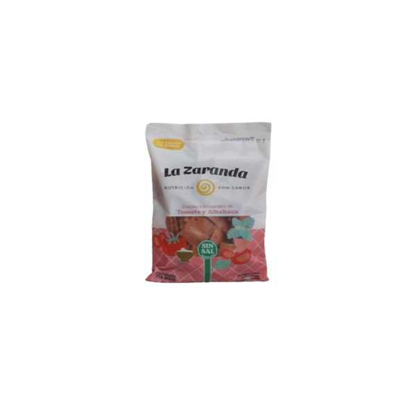 CRACKERS INTEGRALES DE TOMATE Y ALBAHACA X175G