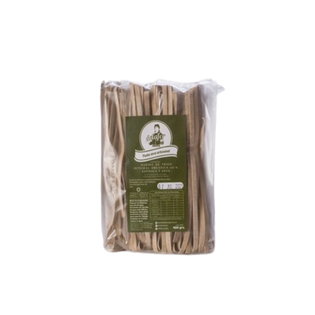 FIDEOS INTEGRAL CINTA ANCHA ESPINACA X400G