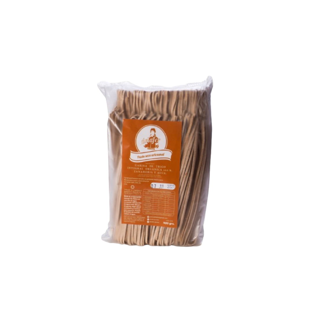 FIDEOS INTEGRAL CINTA FINA ZANAHORIA X400G