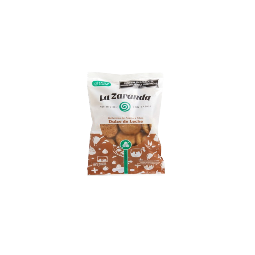 GALLET DE AVENA Y CHIA SABOR DULCE DE LECHE X200G