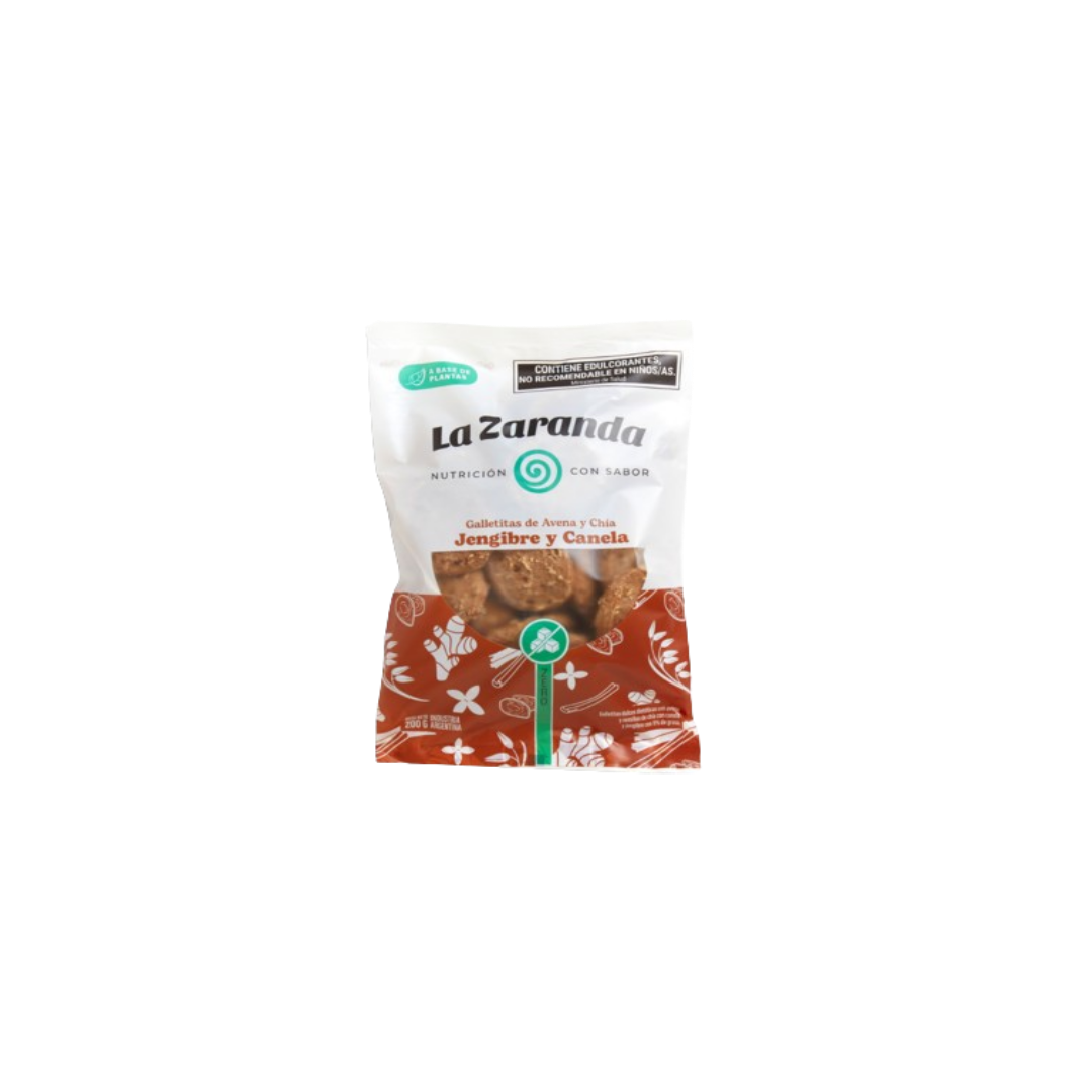 GALLET DE AVENA Y CHIA SABOR JENGIBRE Y CANELA X200G