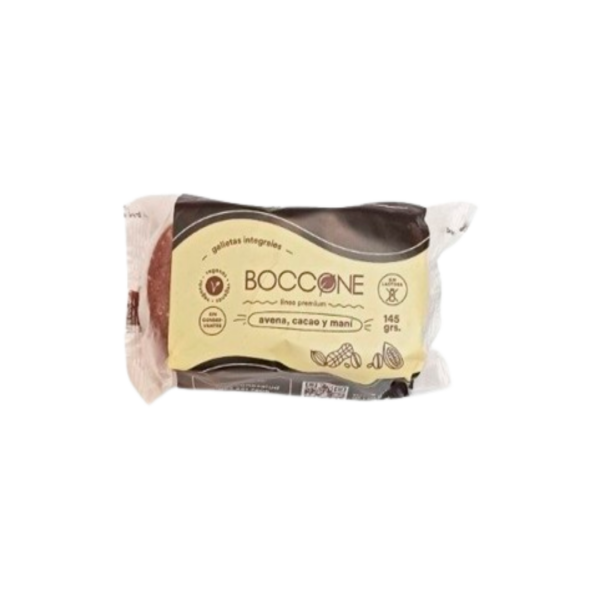 GALLETITAS INTEGRALES DE AVENA, CACAO Y MANI X 145GR