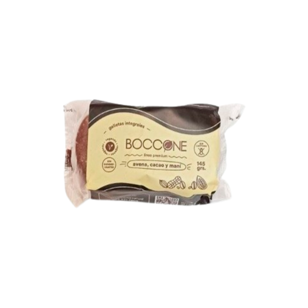 GALLETITAS INTEGRALES DE AVENA, CACAO Y MANI X 145GR