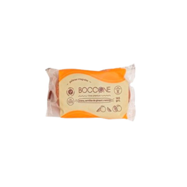 GALLETITAS INTEGRALES DE AVENA, GIRASOL Y NARANJA X 145GR
