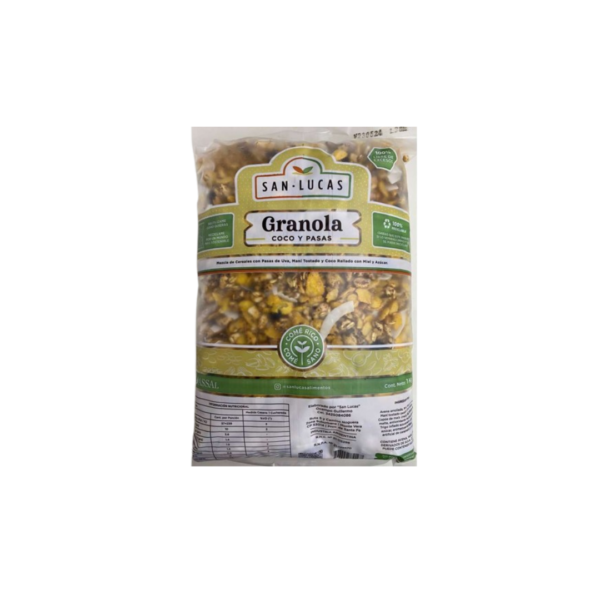 GRANOLA COCO Y PASAS X1KG