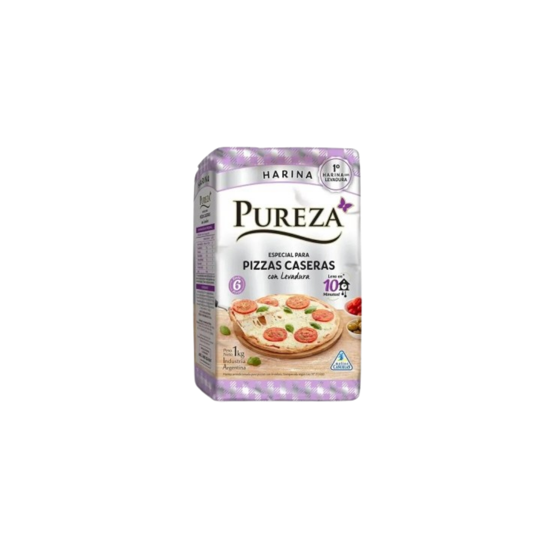 HARINA PUREZA CON LEVADURA PIZZA X 1KG