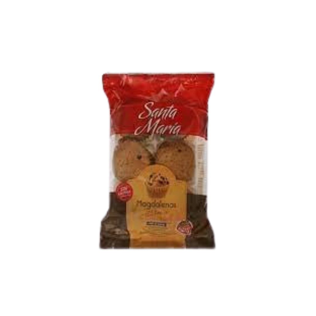 MAGDALENAS VAINILLA CON CHIPS DE CHOCO X6UNID