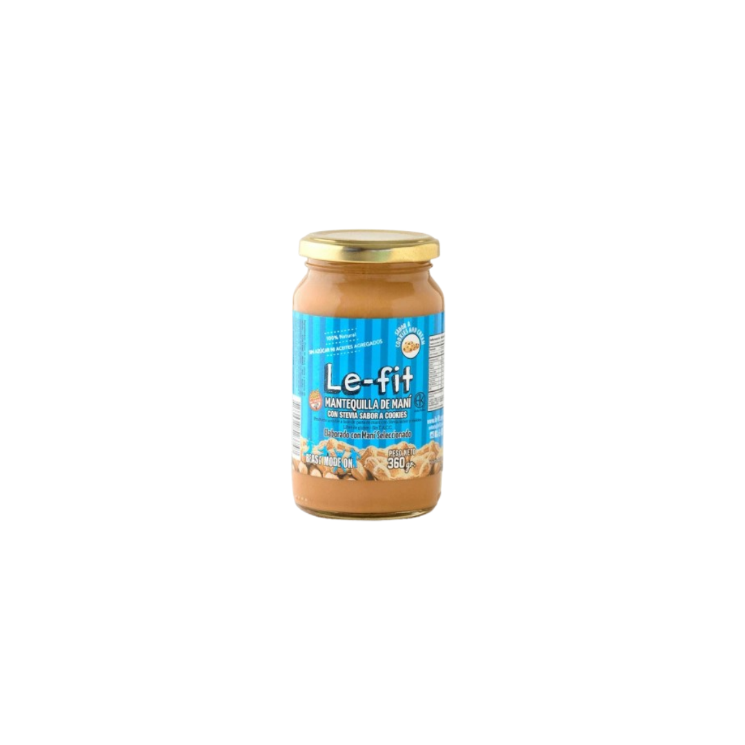 MANTEQUILLA DE MANI C/STEVIA SABOR COOKIES X360G