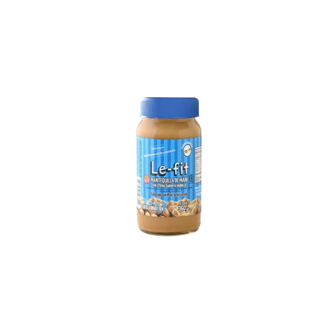 MANTEQUILLA DE MANI C/STEVIA SABOR VAINILLA X360G