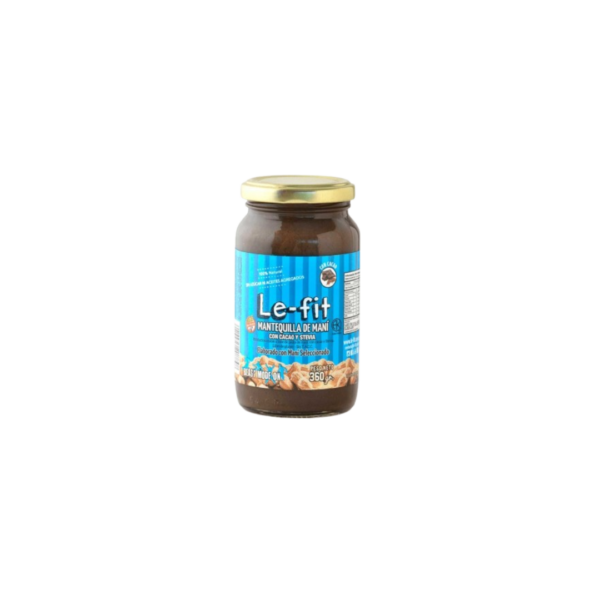 MANTEQUILLA DE MANI CON CACAO Y STEVIA X360G