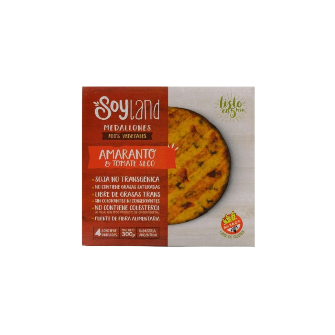 MEDALLON AMARANTO Y TOMATE SOYLAND X300G