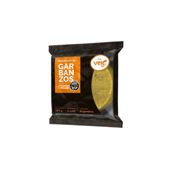 MEDALLON DE GARBANZO, ZANAHORIA Y JENGIBRE X180G