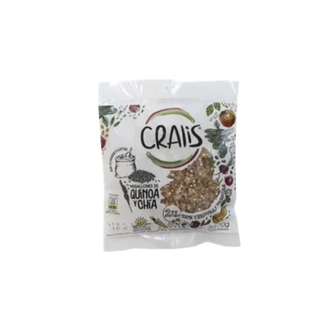 MEDALLON DE QUINOA Y CHIA X2UN