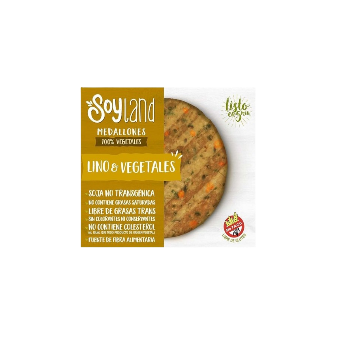 MEDALLON LINO Y VEGETALES SOYLAND X300G