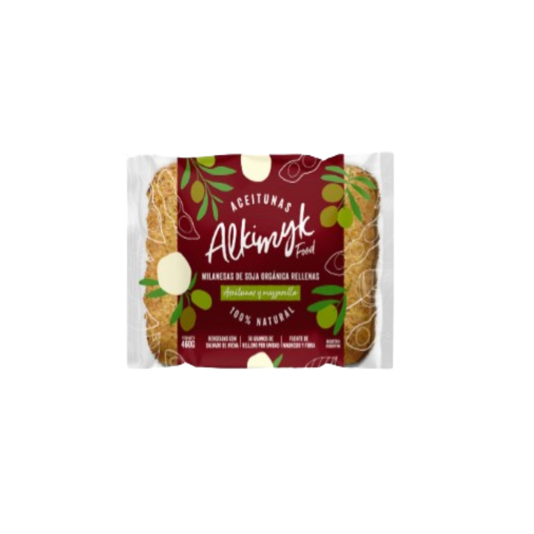 MILANESA DE SOJA RELLENA ACEITUNA X460G