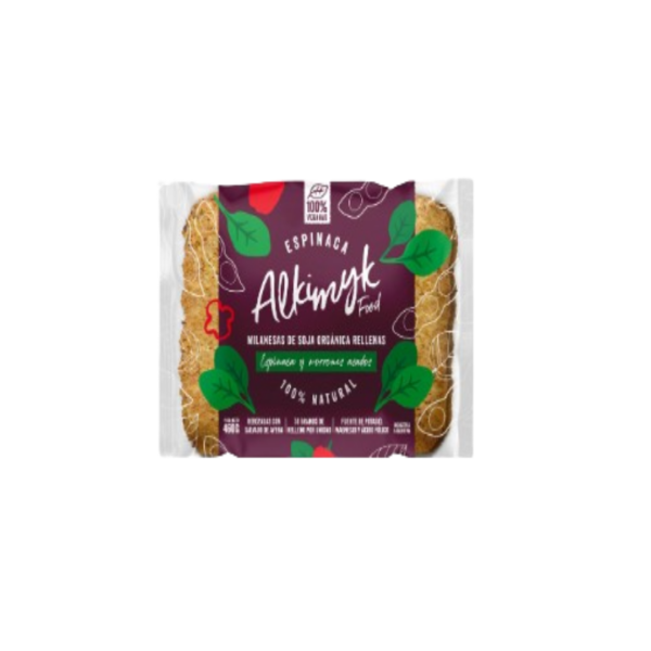 MILANESA DE SOJA RELLENA ESPINACA X460G