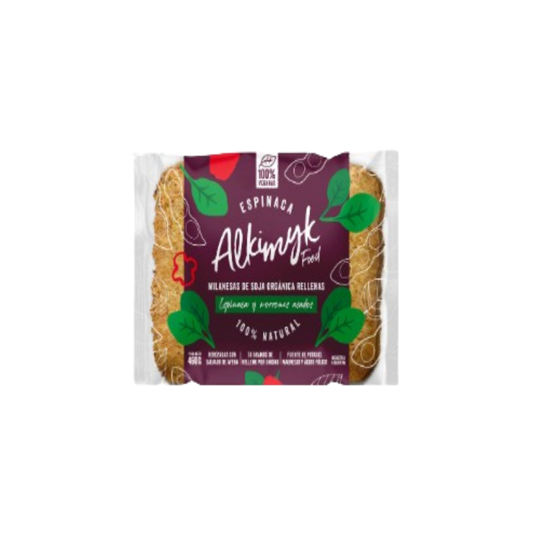 MILANESA DE SOJA RELLENA ESPINACA X460G
