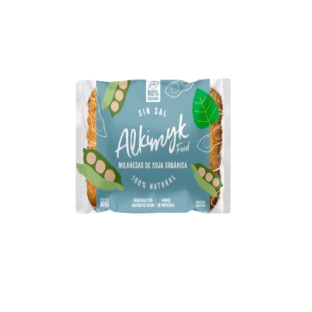 MILANESA DE SOJA SIMPLE SIN SAL X360G