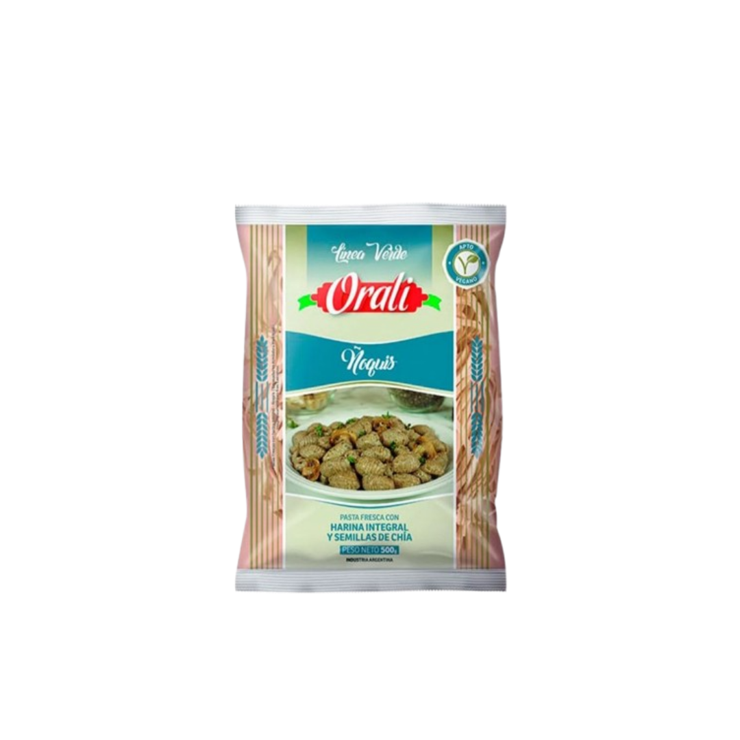 ÑOQUIS INTEGRALES CHIA X500G