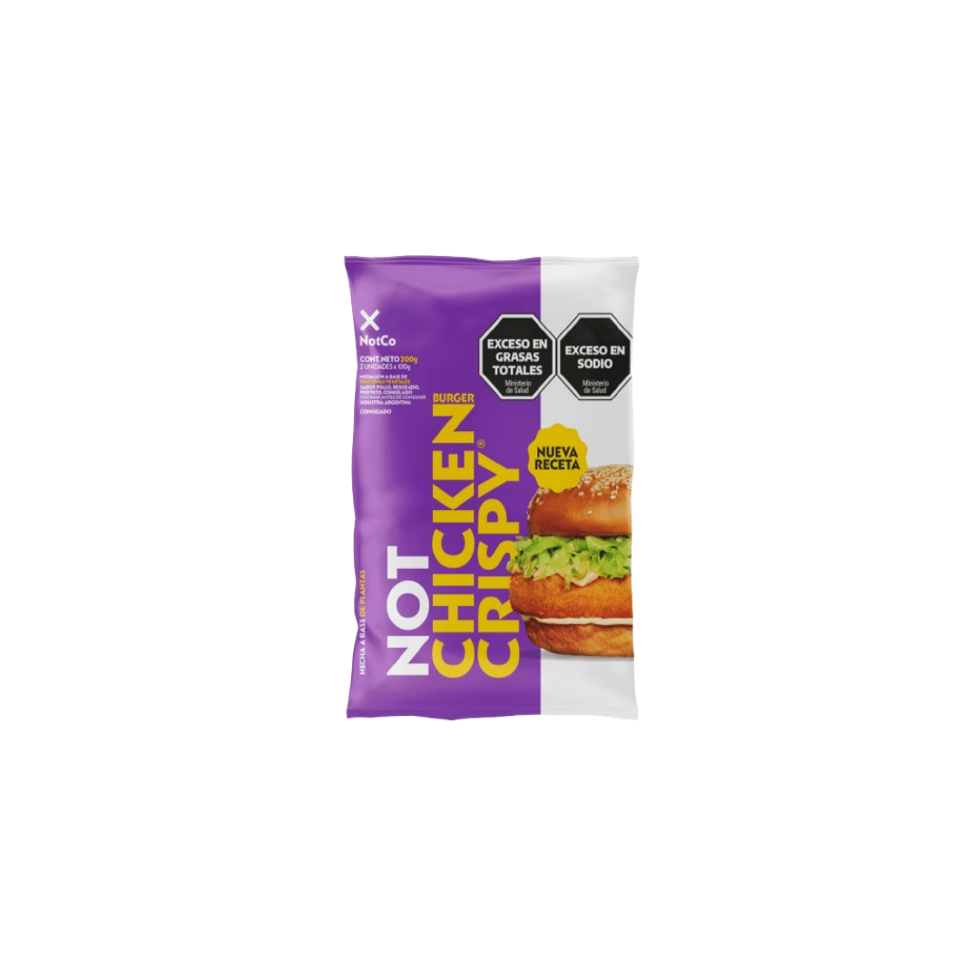 NOT CHICKEN BURGUER CRISPY NOTCO X200G