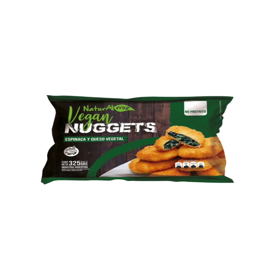 NUGGETS VEGANAS ESPINACA Y QUESO X325G