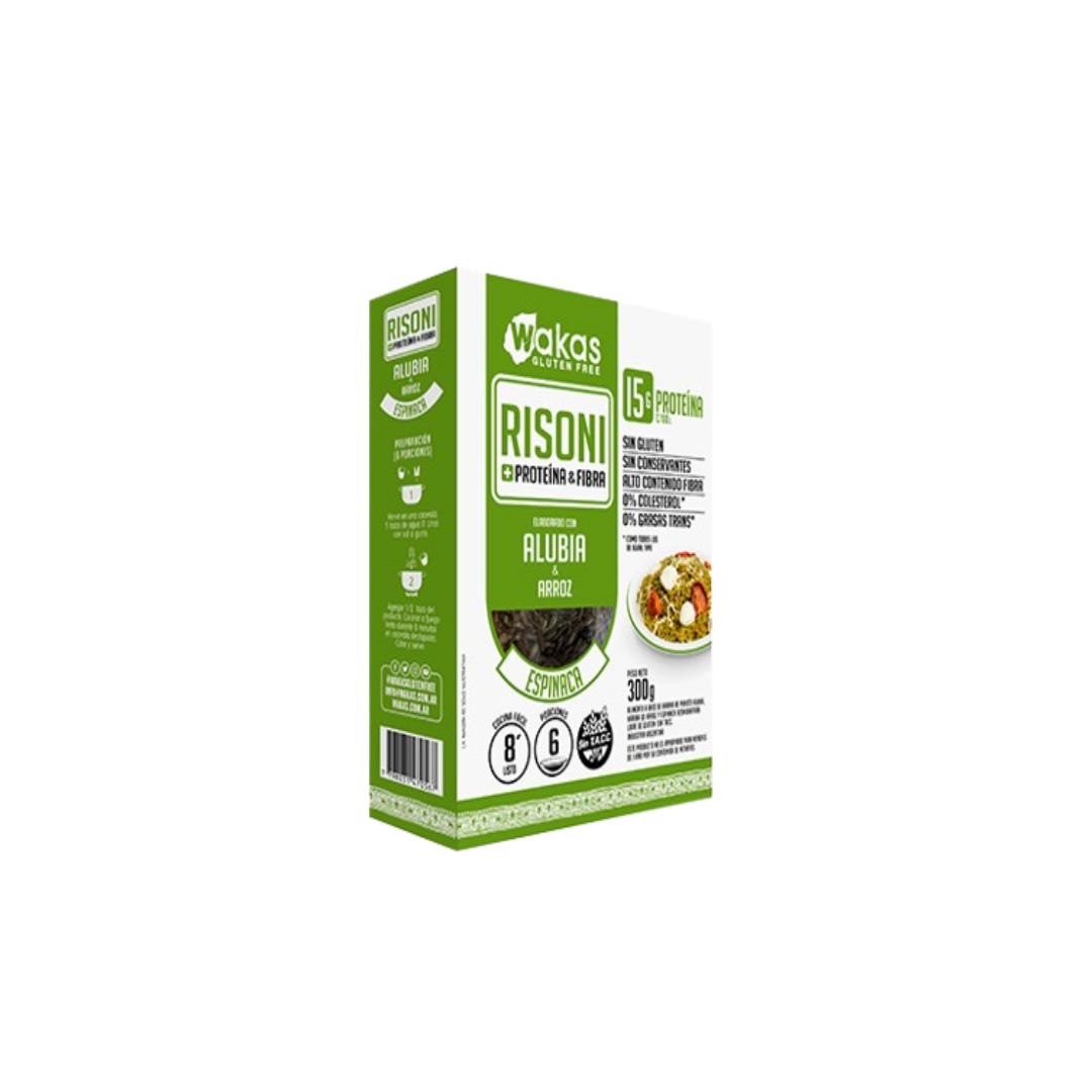 RISONI ALUBIA ARROZ CON ESPINACA X300G