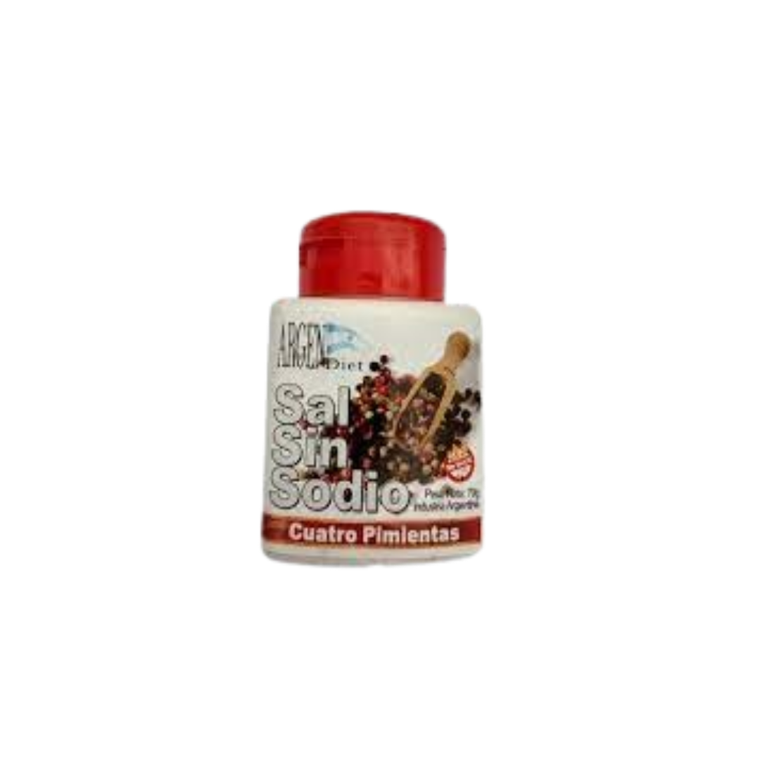 SAL SIN SODIO CON 4 PIMIENTAS X70G