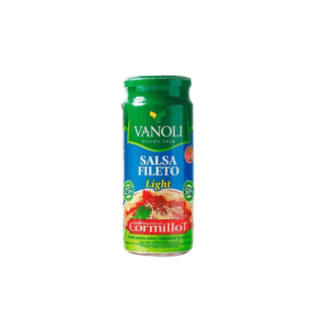 SALSA FILETTO LIGHT CORMILLOT FRASCO X340G