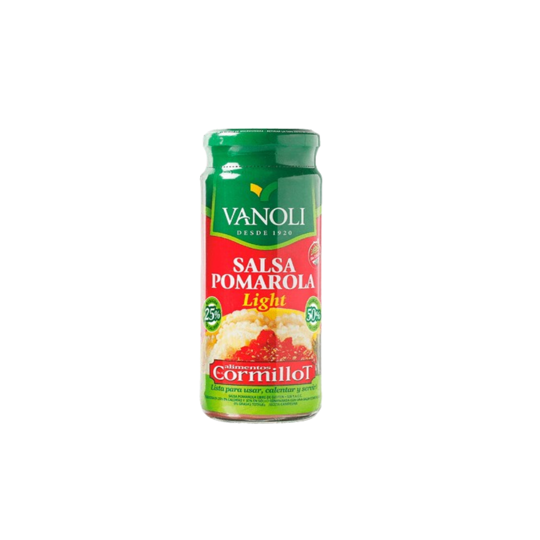 SALSA POMAROLA LIGHT CORMILLOT FRASCO X340G