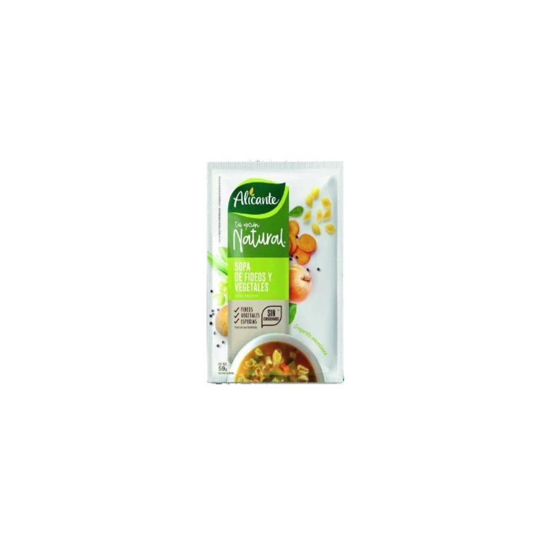SOPA FIDEOS Y VEGETALES DESH X59G
