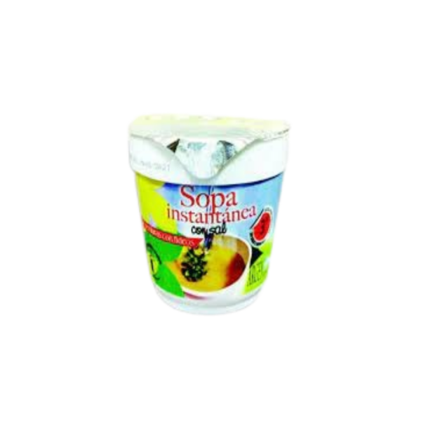 SOPA INSTANTANEA EN POTE CON SAL