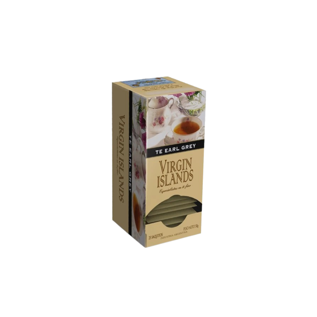 TE EN SAQUITOS EARL GREY VIRGIN ISLAND X50G