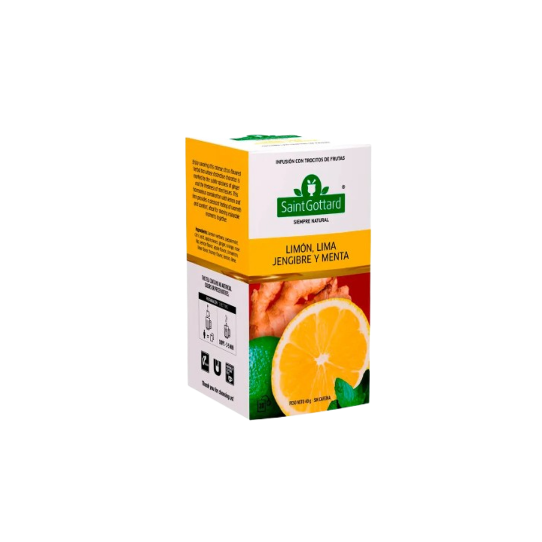 TE LIMON LIMA JENGIBRE Y MENTA X20SAQ