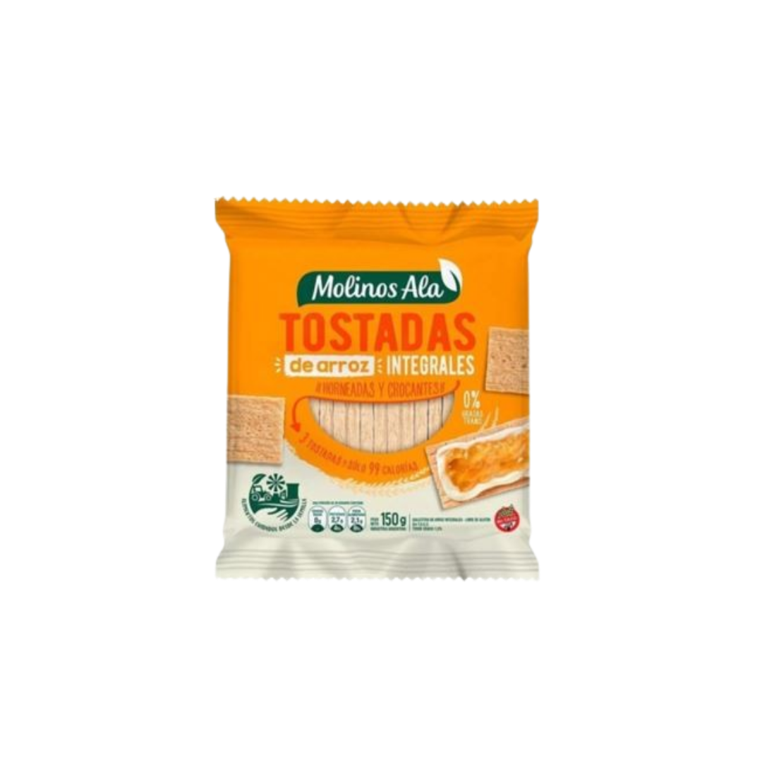 TOSTADA DE ARROZ INTEG CON SAL X150G