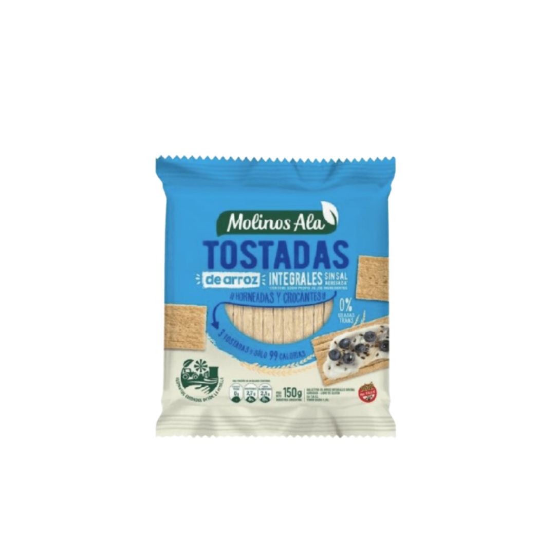 TOSTADA DE ARROZ INTEG SIN SAL X150G