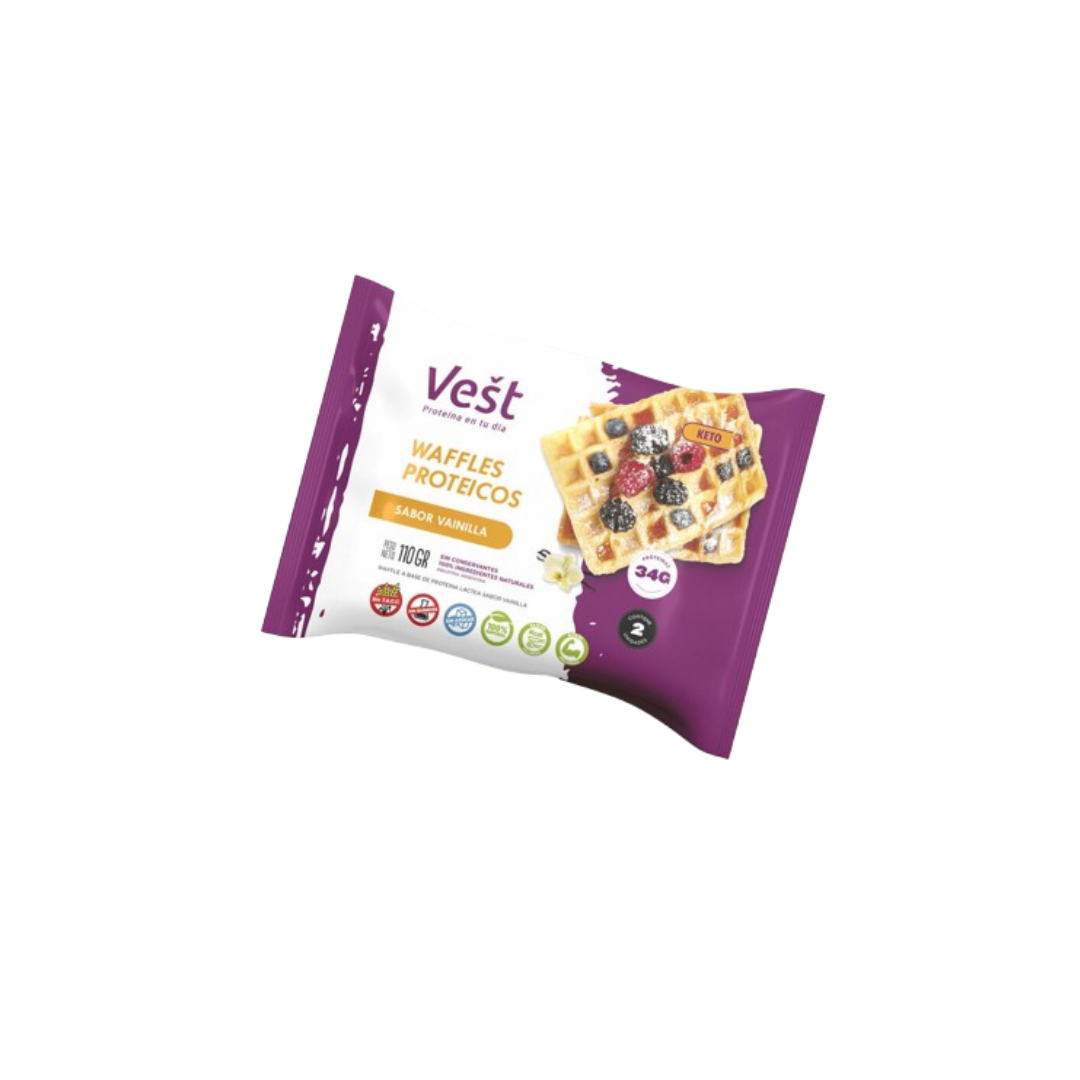 WAFLES PROTEICOS SABOR VAINILLA X110G