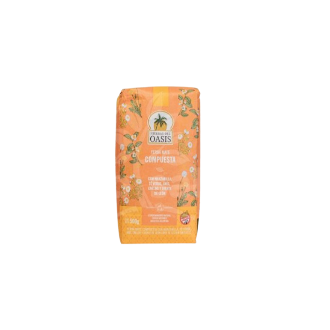 YERBA MATE COMPUESTA DETOX NARANJA X500G