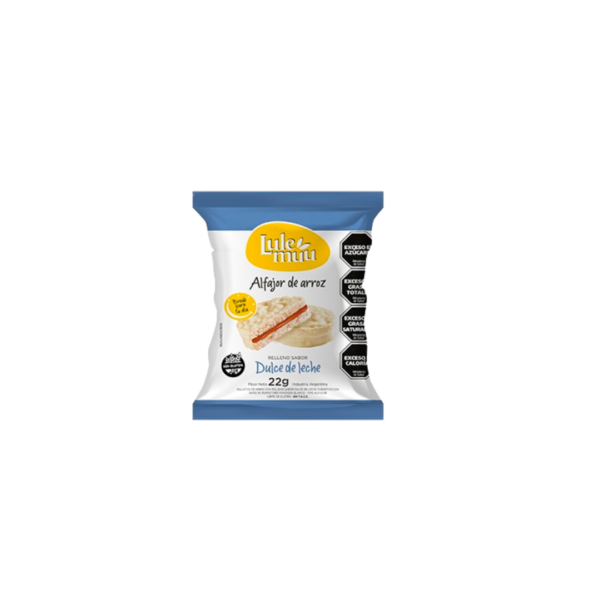 ALFAJOR ARROZ DULCE LECHE BLANCO X22G