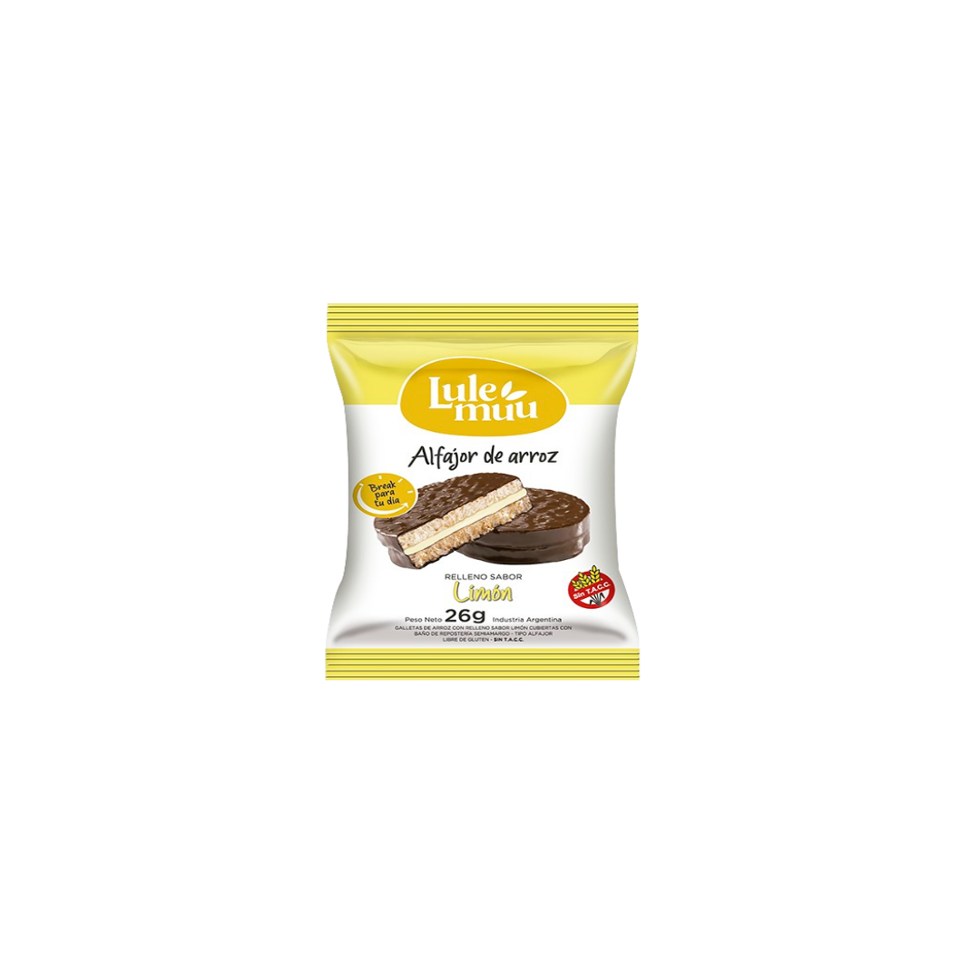 ALFAJOR ARROZ LIMON X22G