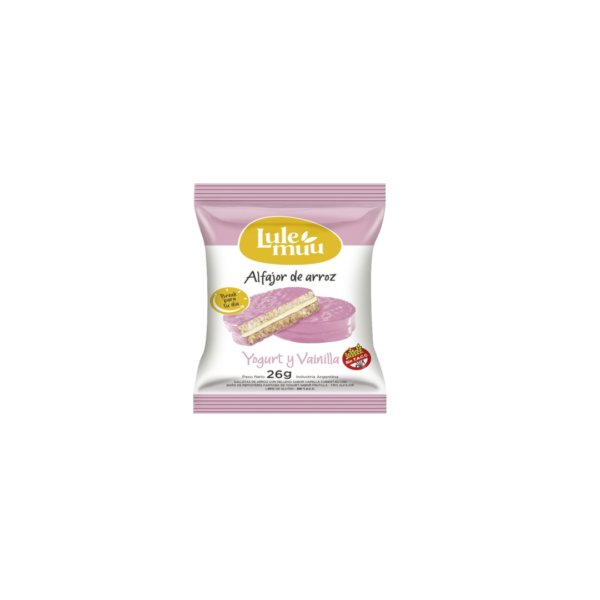 ALFAJOR ARROZ YOGURT Y VAINILLA X22G